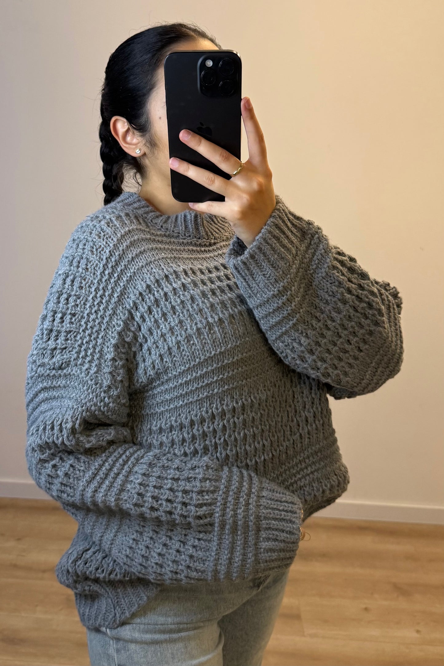 Knitted Sweater Grey