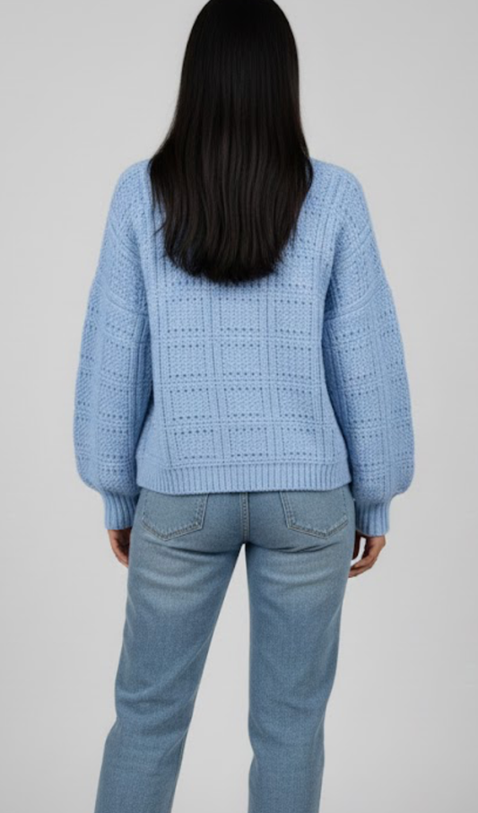 Knitted Sweater Blue