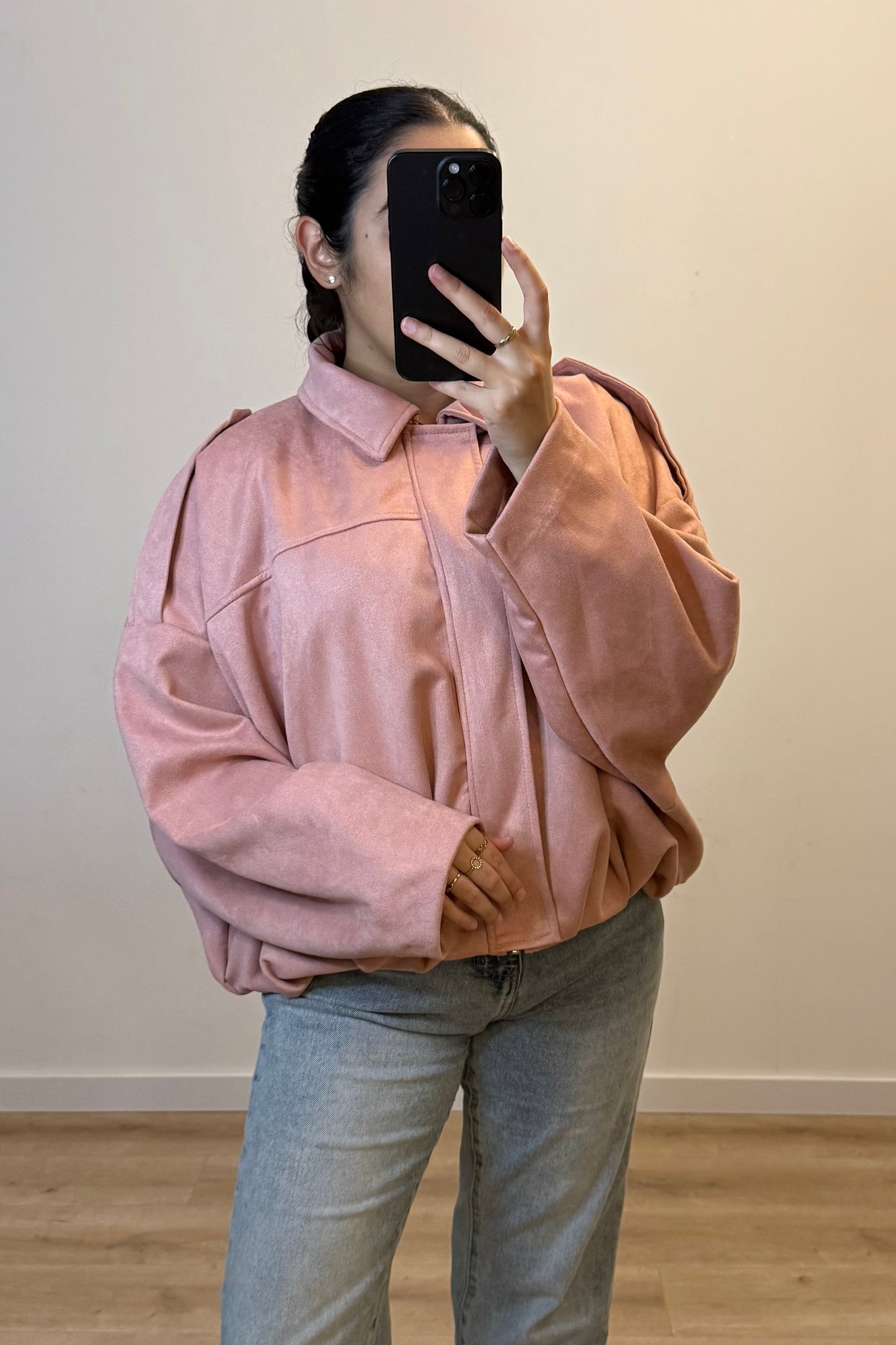 Suède Jacket Pink