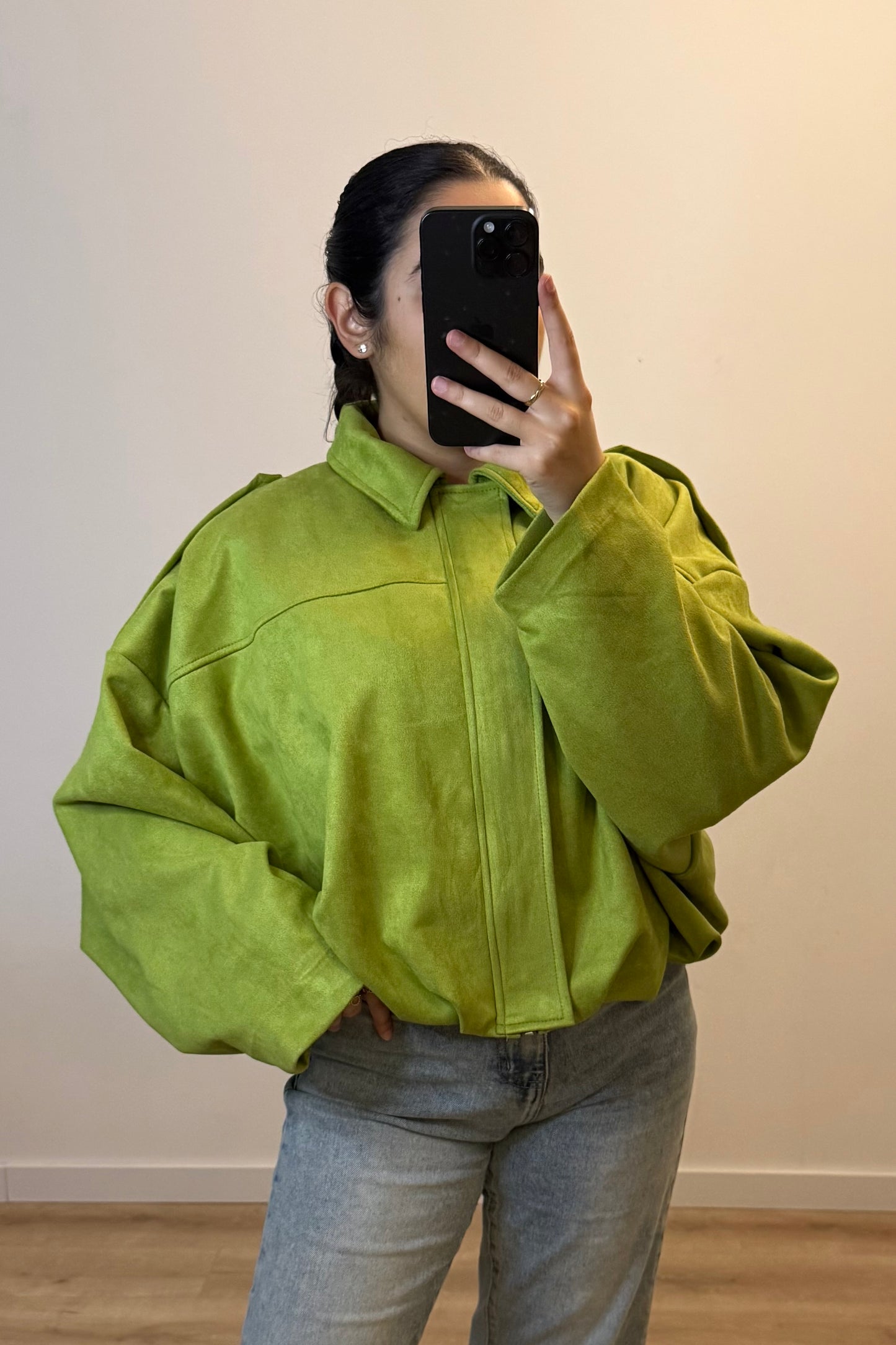 Suède Jacket Green