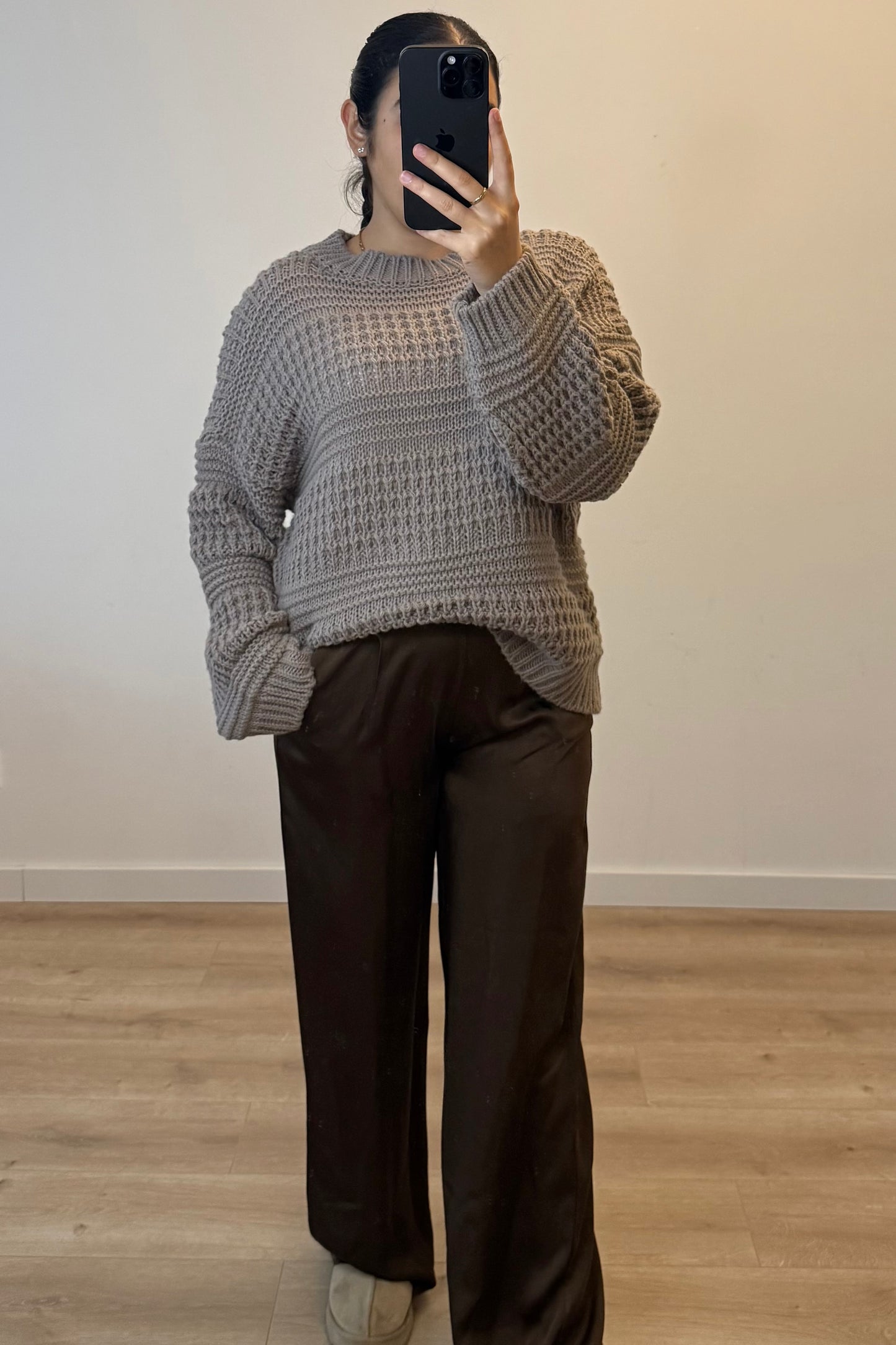 Knitted Sweater Taupe