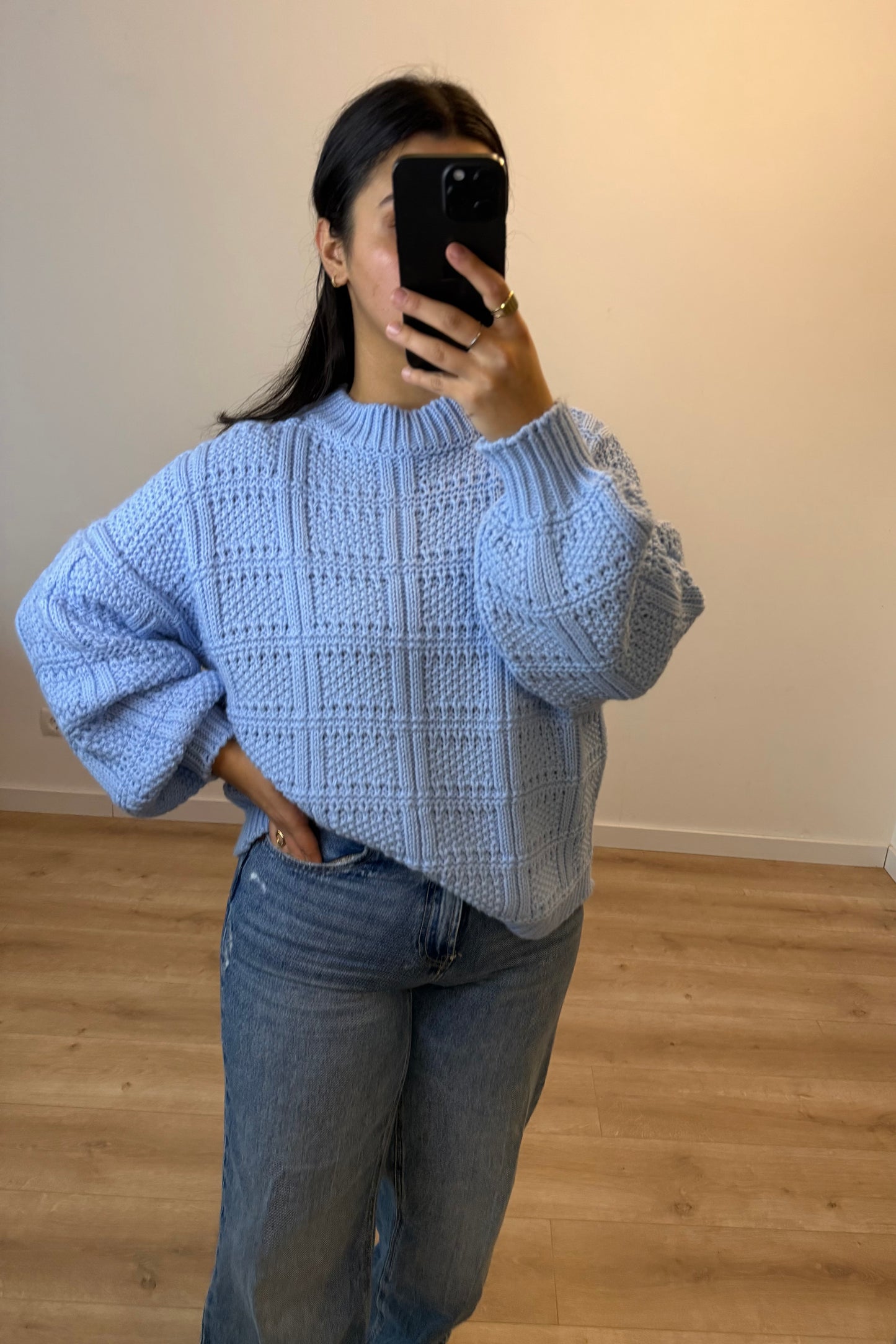 Knitted Sweater Blue