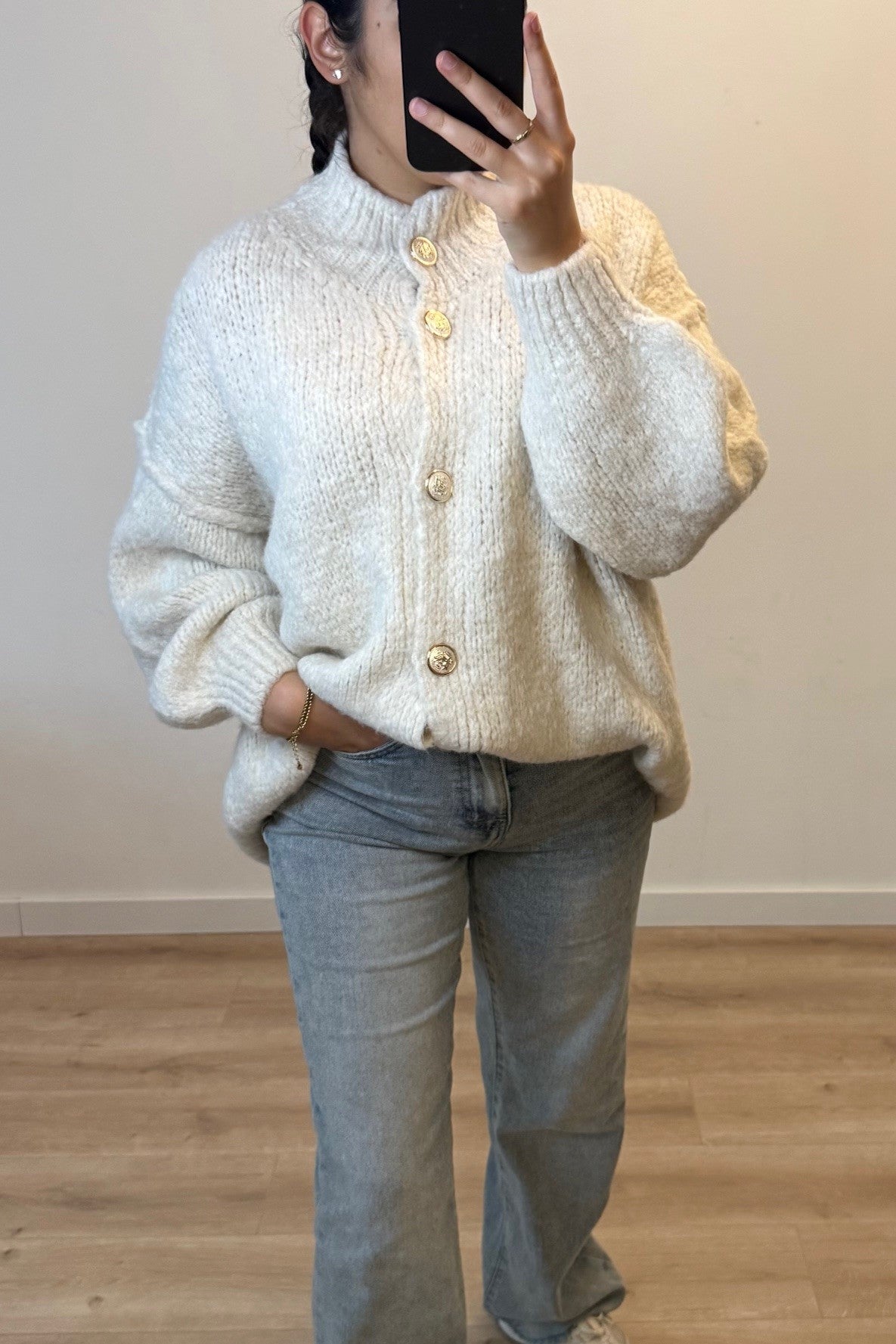 Classy Cardigan White