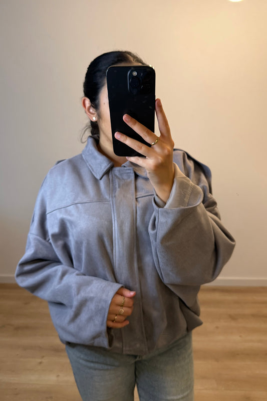 Suède Jacket Grey