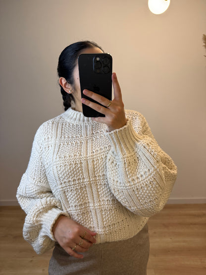 Knitted Sweater White