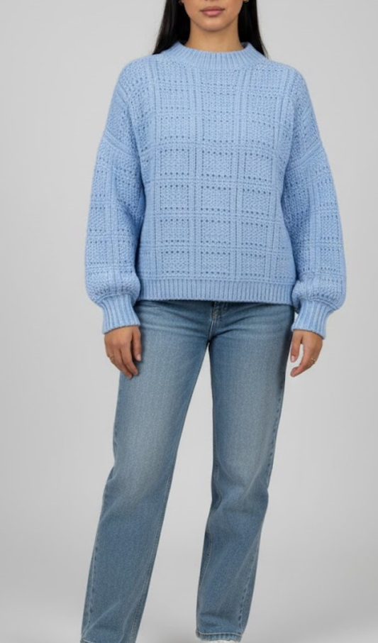 Knitted Sweater Blue