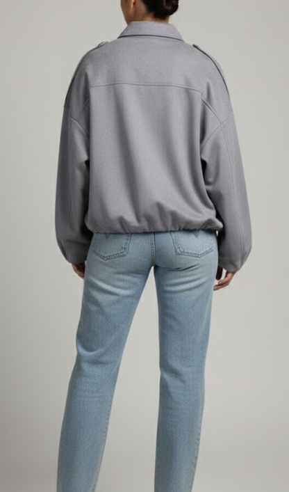 Suède Jacket Grey