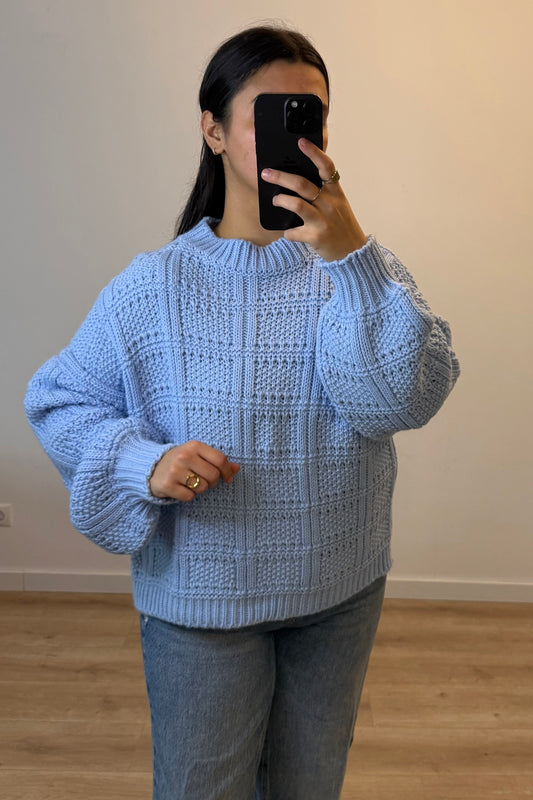 Knitted Sweater Blue