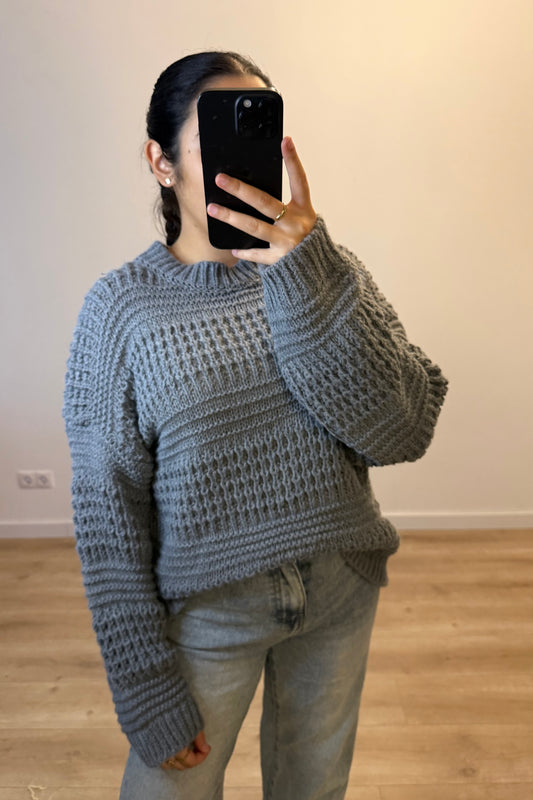 Knitted Sweater Grey