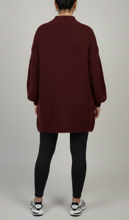 Classy Cardigan Burgundy