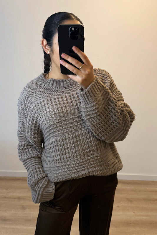 Knitted Sweater Taupe