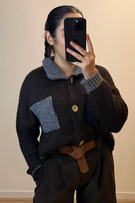 Cropped Cardigan Chocolate