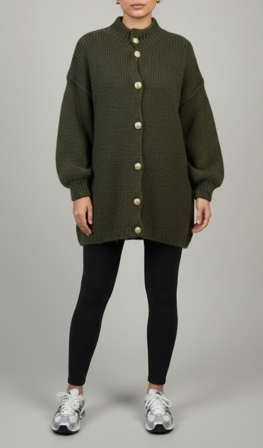 Classy Cardigan Green