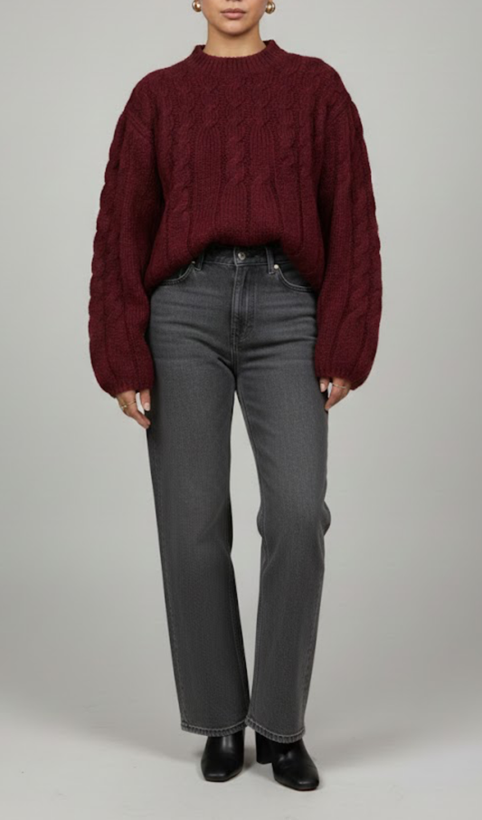Woolen Sweater Burgundy
