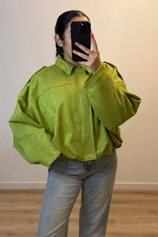 Suède Jacket Green