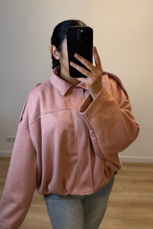 Suède Jacket Pink