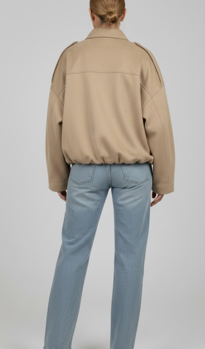 Suède Jacket Beige