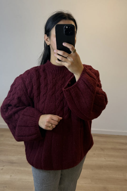 Woolen Sweater Burgundy