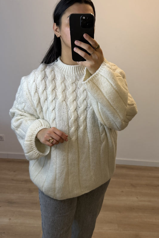 Woolen Sweater White